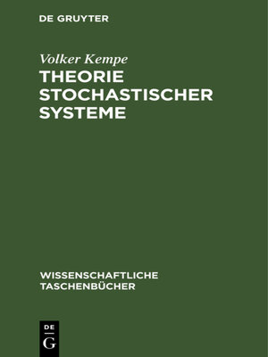 cover image of Theorie stochastischer Systeme
